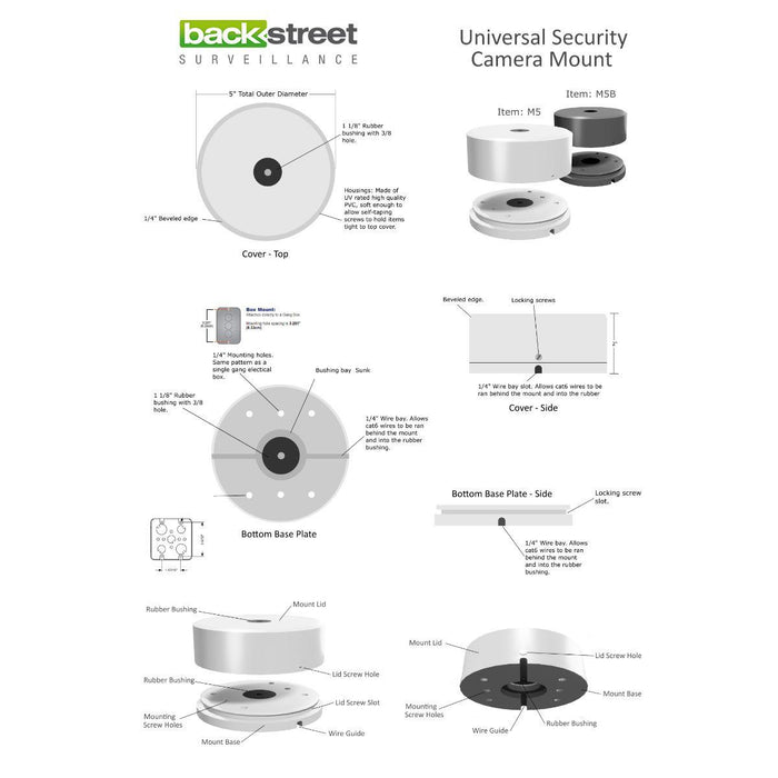 BackStreet Surveillance M5 Universal Mount