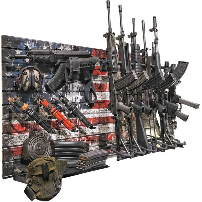 Hold Up Displays HD93-F American Flag Gun Wall Bundle