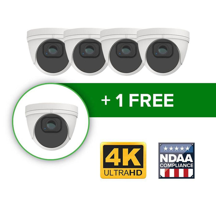 BackStreet Surveillance (Pro90D-4K) Buy 4 Get 5, 4K Vandal Dome