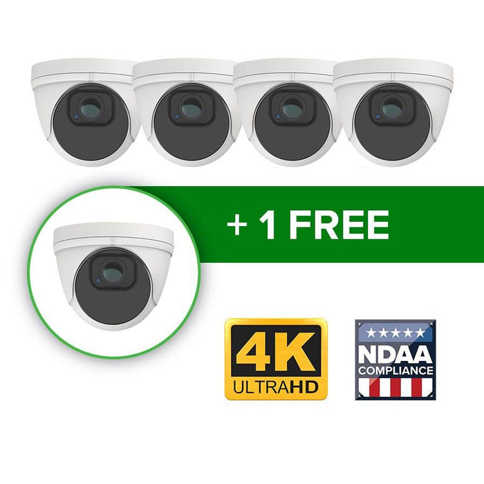 BackStreet Surveillance (Pro90MZ) Buy 4 Get 5, Vandal Dome with Zoom
