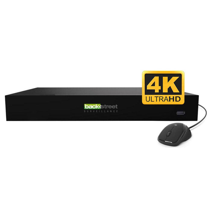 BackStreet Surveillance (PRO16NVR) 4K NDAA Certified 16 IP Video Channel NVR