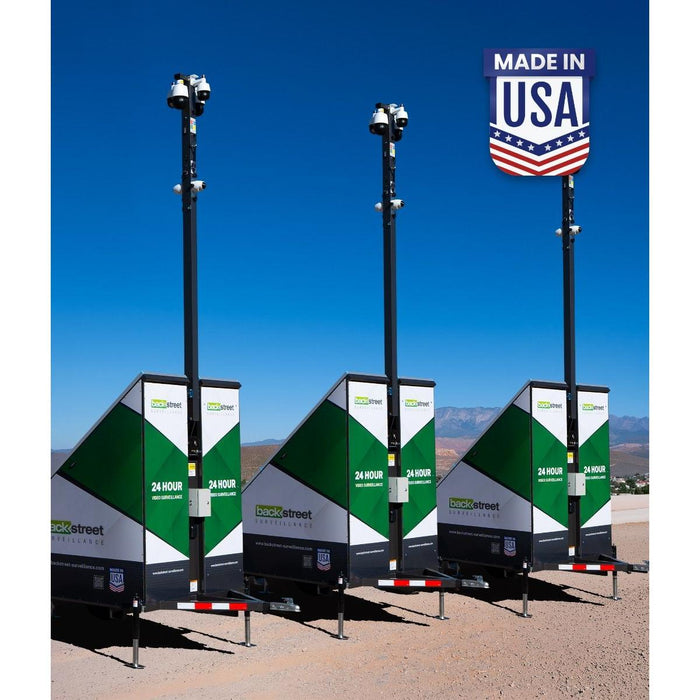 BackStreet Surveillance Sentry-Pro (3) Trailer Mobile Surveillance Fleet