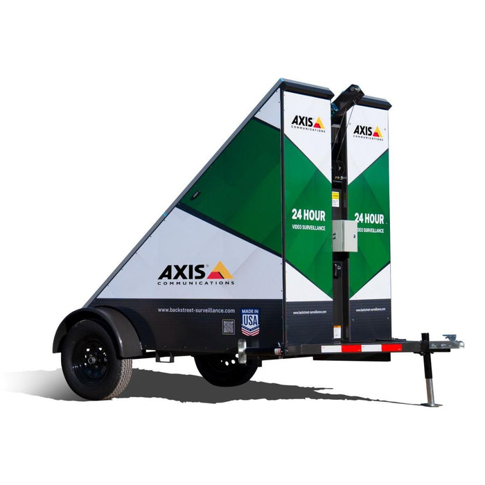 BackStreet Surveillance Hanwha-Pro Solar Surveillance Trailer