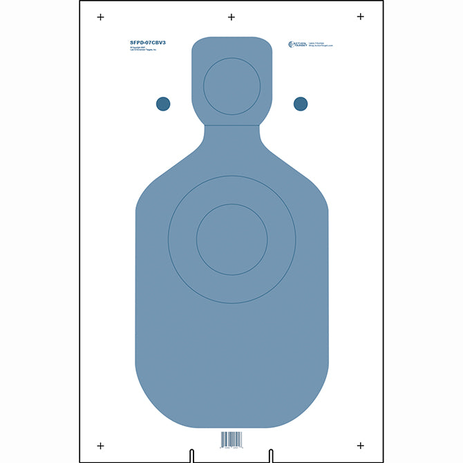 Action Target San Francisco (CA) PD Cardboard Target Version 3