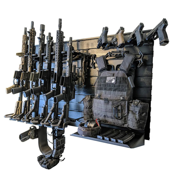 Hold Up Displays HD90 Gun Wall Bundle (6 Rifles and 6 Pistols), Black