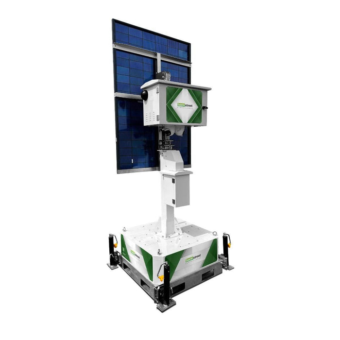 BackStreet Surveillance Solar-Guard Security Camera Tower