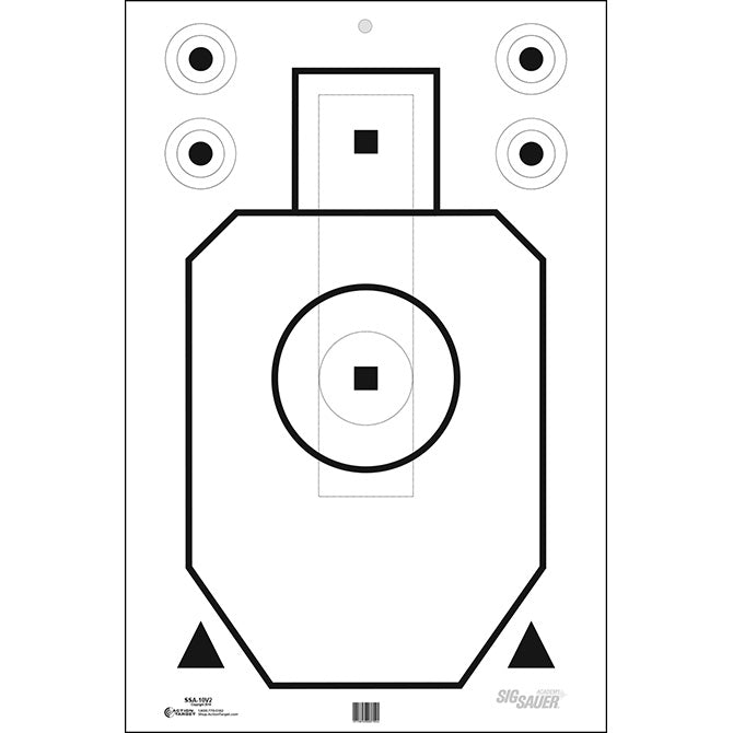 Action Target Official 2018 CARDBOARD Sig Sauer Training Academy Target