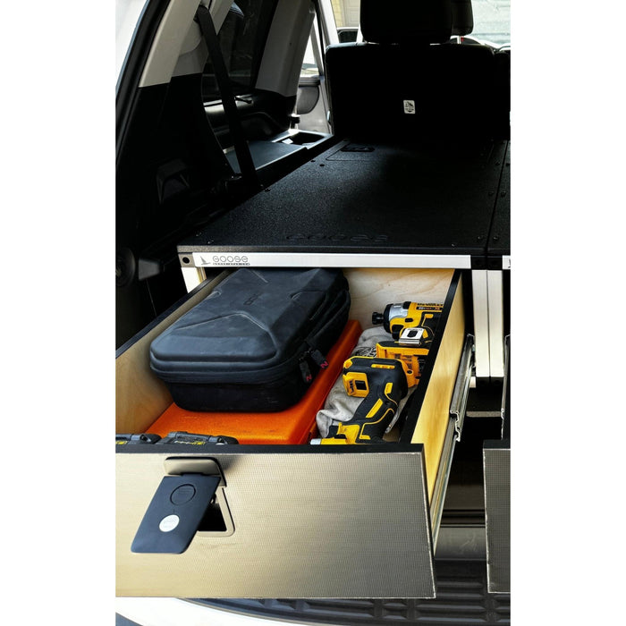 Toyota - Sequoia - 2023-Present - 3rd Gen - Explore Series - Single Drawer - 19-3/16" Width x 38" Deep x 10" High - Drawer Module with Short Drawer 20" and Storage Space Behind Drawer