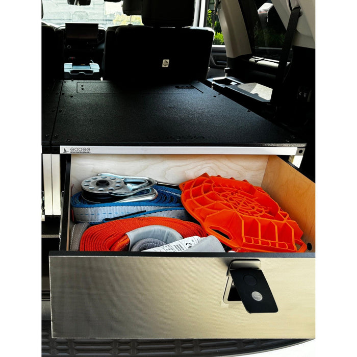 Toyota - Sequoia - 2023-Present - 3rd Gen - Explore Series - Single Drawer - 28-3/16" Width x 38" Deep x 10" High - Drawer Module with Short Drawer 20" and Storage Space Behind