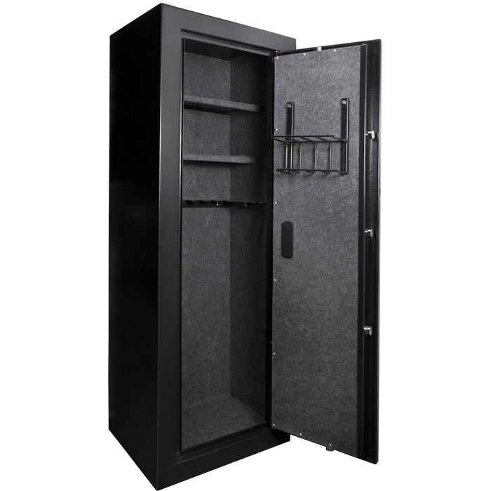 Barska AX11780 16 Rifle Capacity Biometric Rifle Safes | Keypad-B, Black - Ironclad Sentry