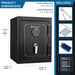 Barska FV400 AX13102 FireVault Fireproof Keypad Security Safe, Black - Ironclad Sentry