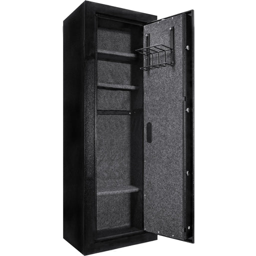 Barska HQ1000 AX13378 Biometric Keypad Rifle Safes | Keypad-C, Black - Ironclad Sentry