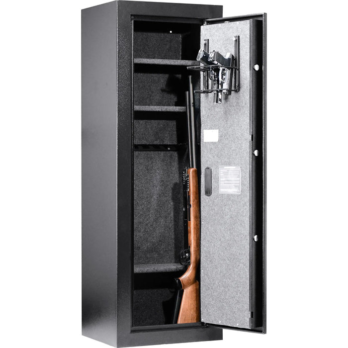 Barska HQ1000 AX13378 Biometric Keypad Rifle Safes | Keypad-C, Black - Ironclad Sentry