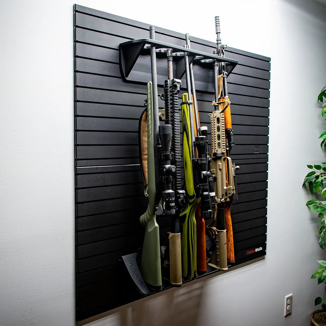 TacticalWalls ModWall Vertical Rifle Rack, Black — Ironclad Sentry