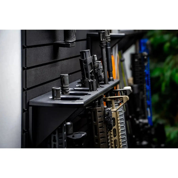 Sentinel Armory Rack TacticalWalls ModWall Vertical Rifle Rack, Black — Ironclad Sentry