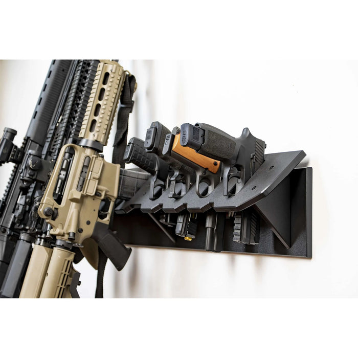 TacticalWalls ModWall Multi-Gun Rack, Black - Ironclad Sentry