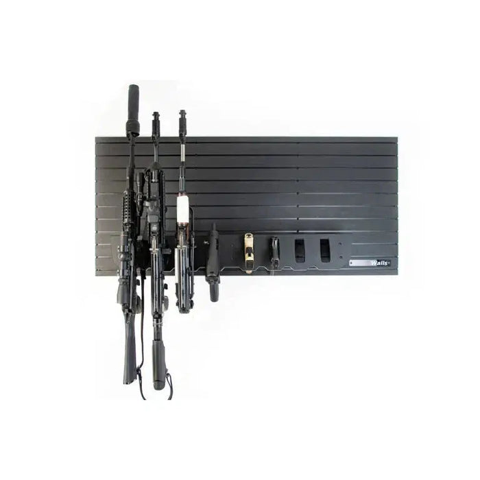 TacticalWalls ModWall Multi-Gun Rack, Black - Ironclad Sentry