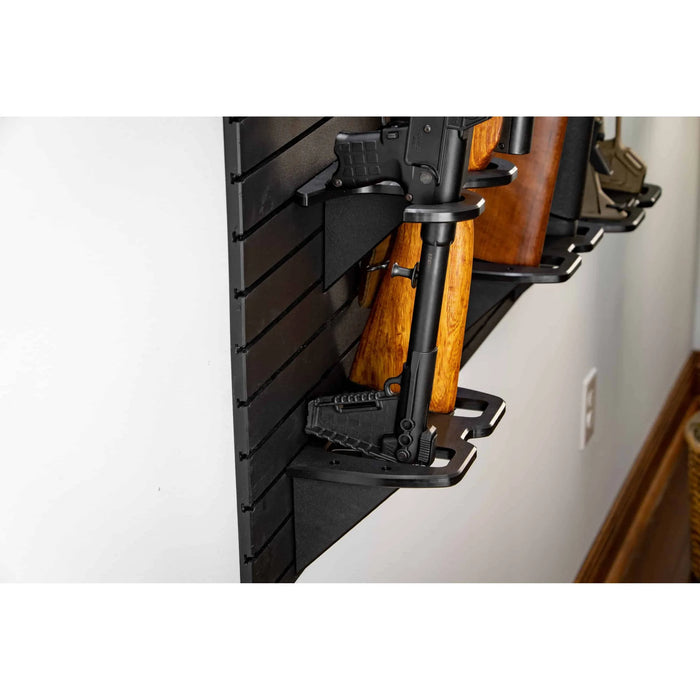 TacticalWalls ModWall Vertical Rifle Rack, Black - Ironclad Sentry