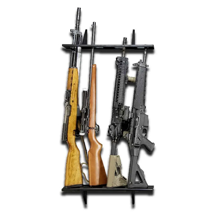 TacticalWalls ModWall Vertical Rifle Rack, Black - Ironclad Sentry