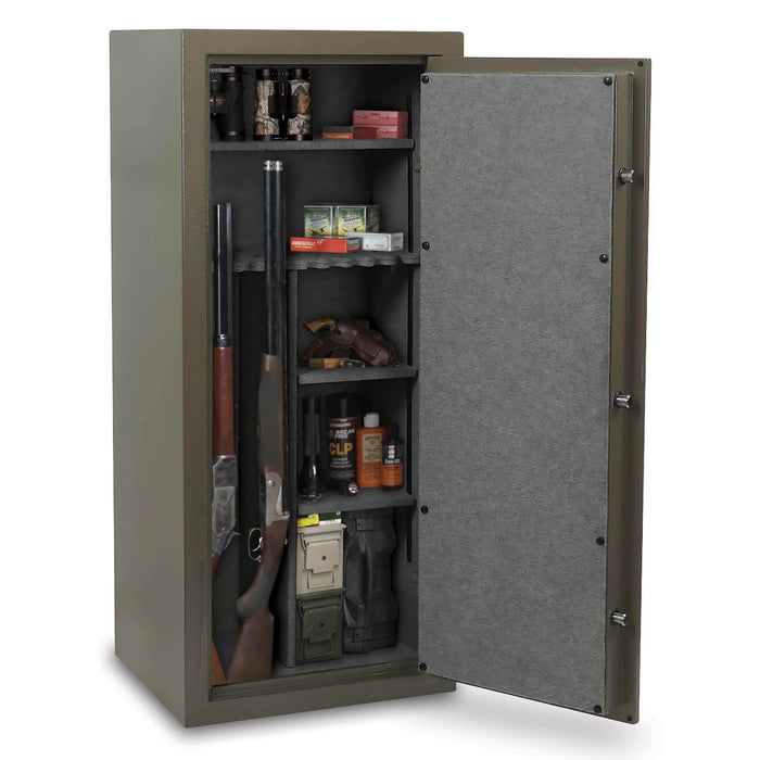 Sports Afield Journey SA5524J 30-Gun Electronic Lock Gun Safe, OD Green Textured Gloss Finish - Ironclad Sentry