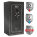 Sports Afield Haven SA5930HX 36-Gun Fire and Waterproof Electronic Lock Gun Safe, Metal Gray Gloss Metallic Finish - Ironclad Sentry