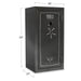 Sports Afield Haven SA5930HX 36-Gun Fire and Waterproof Electronic Lock Gun Safe, Metal Gray Gloss Metallic Finish - Ironclad Sentry