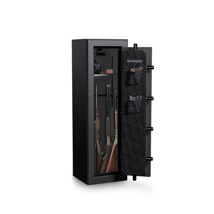 Remington Gun Club SAR5912GC 12 + 2-Gun Fireproof and Waterproof Gun Safe with Electronic Lock, Black Gloss Hammertone Finish - Ironclad Sentry