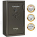 Remington Express SAR5934E 34-Gun Fireproof and Waterproof Gun Safe with Electronic Lock, Graphite Satin Metallic Finish
