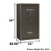 Remington Express SAR5934E 34-Gun Fireproof and Waterproof Gun Safe with Electronic Lock, Graphite Satin Metallic Finish - Ironclad Sentry