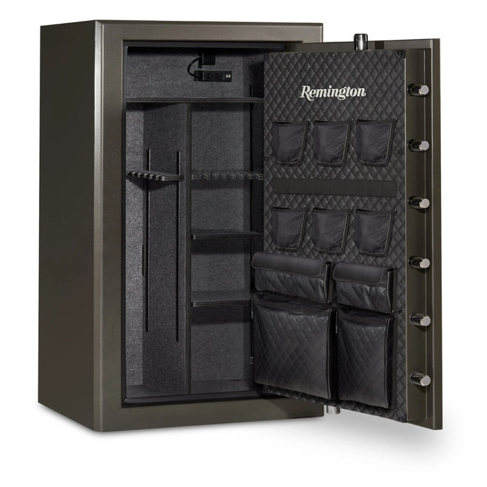 Remington Express SAR5934E 34-Gun Fireproof and Waterproof Gun Safe with Electronic Lock, Graphite Satin Metallic Finish - Ironclad Sentry