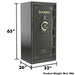 Remington STS SAR6530S 30-Gun Fireproof and Waterproof Gun Safe with Electronic Lock, Sage Green Metallic Gloss Finish