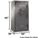 Remington Nitro SAR6536N Nitro 36-Gun Fireproof and Waterproof Gun Safe with Electronic Lock, Seltzer Gray Gloss - Ironclad Sentry