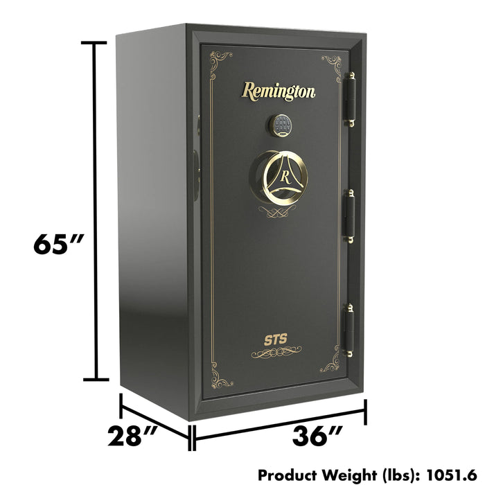 Remington STS SAR6540S 40-Gun Fireproof and Waterproof Gun Safe with Electronic Lock, Sage Green Metallic Gloss Finish - Ironclad Sentry