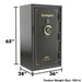 Remington STS SAR6540S 40-Gun Fireproof and Waterproof Gun Safe with Electronic Lock, Sage Green Metallic Gloss Finish