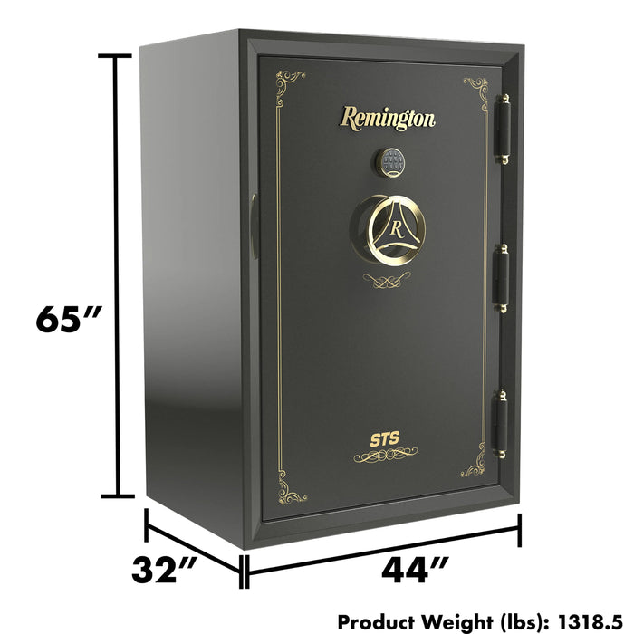 Remington STS SAR6560S 60-Gun Fireproof and Waterproof Gun Safe with Electronic Lock, Sage Green Metallic Gloss Finish - Ironclad Sentry